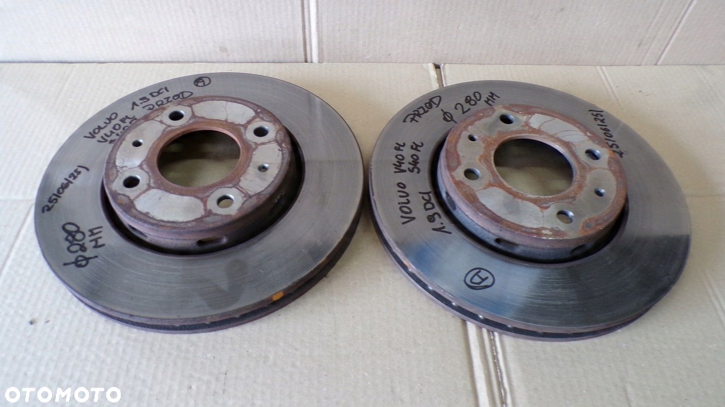 VOLVO V40 S40 LIFT 1.9DCI TARCZE HAMULCOWE PRZÓD 280MM - 1