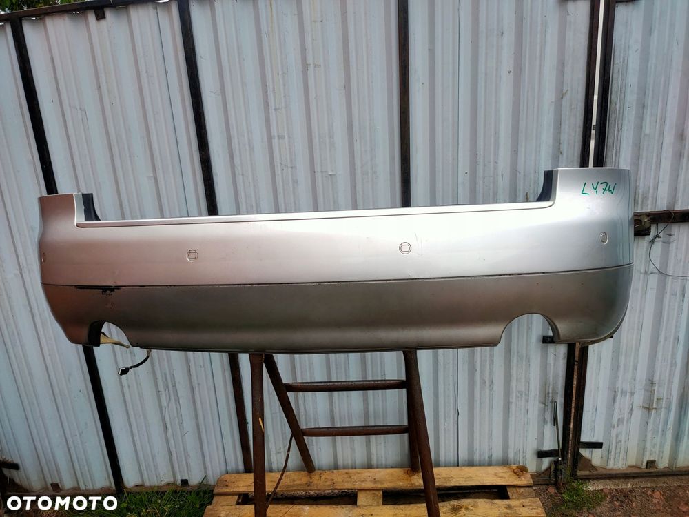 zderzak tył audi a4 b6 kombi kolor ly7w 2 rury - 3