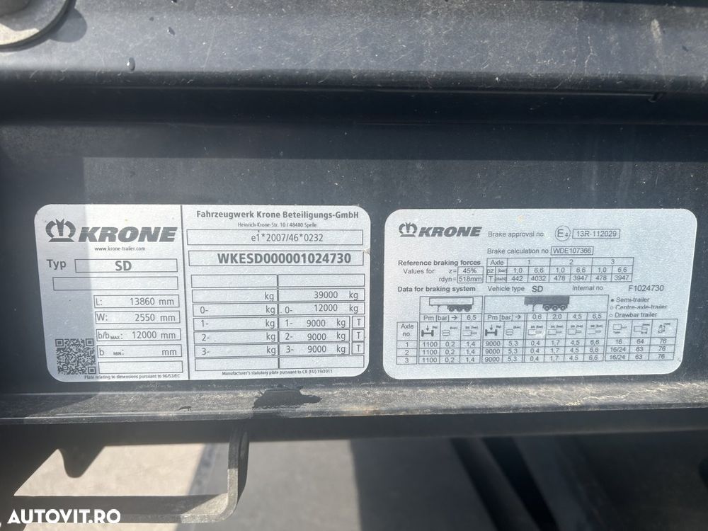 Krone Prelata, axa liftanta, factura externa - 7