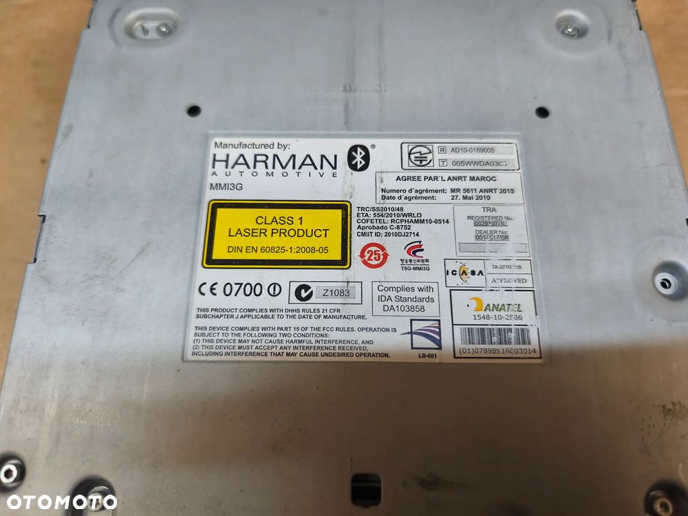 RADIO NAWIGACJA CZYTNIK MMI 8T1035666J AUDI A4 A5 Q5 - 3