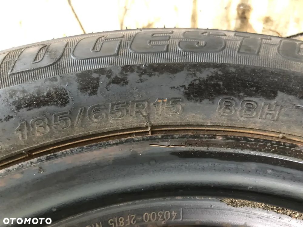 Koło Zapasowe Nissan 4x114,3 66MM ET 45 Opona 7,5 MM 185/65 R15 88H - Gwarancja Wysyłka - 4