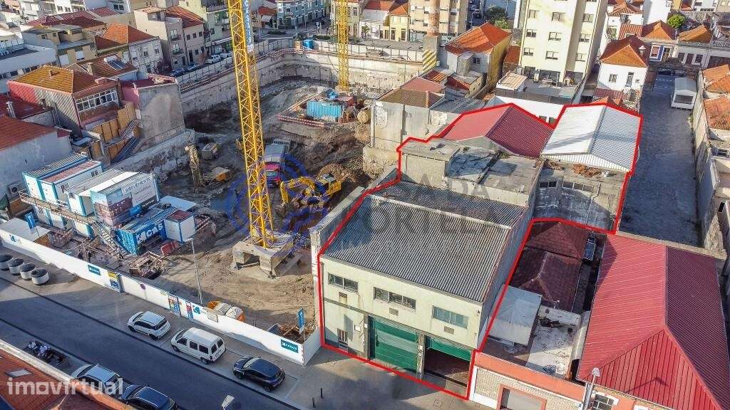 Armazém com 417 m2 na Rua Heróis de França / Matosinhos para construçã - Grande imagem: 3/12