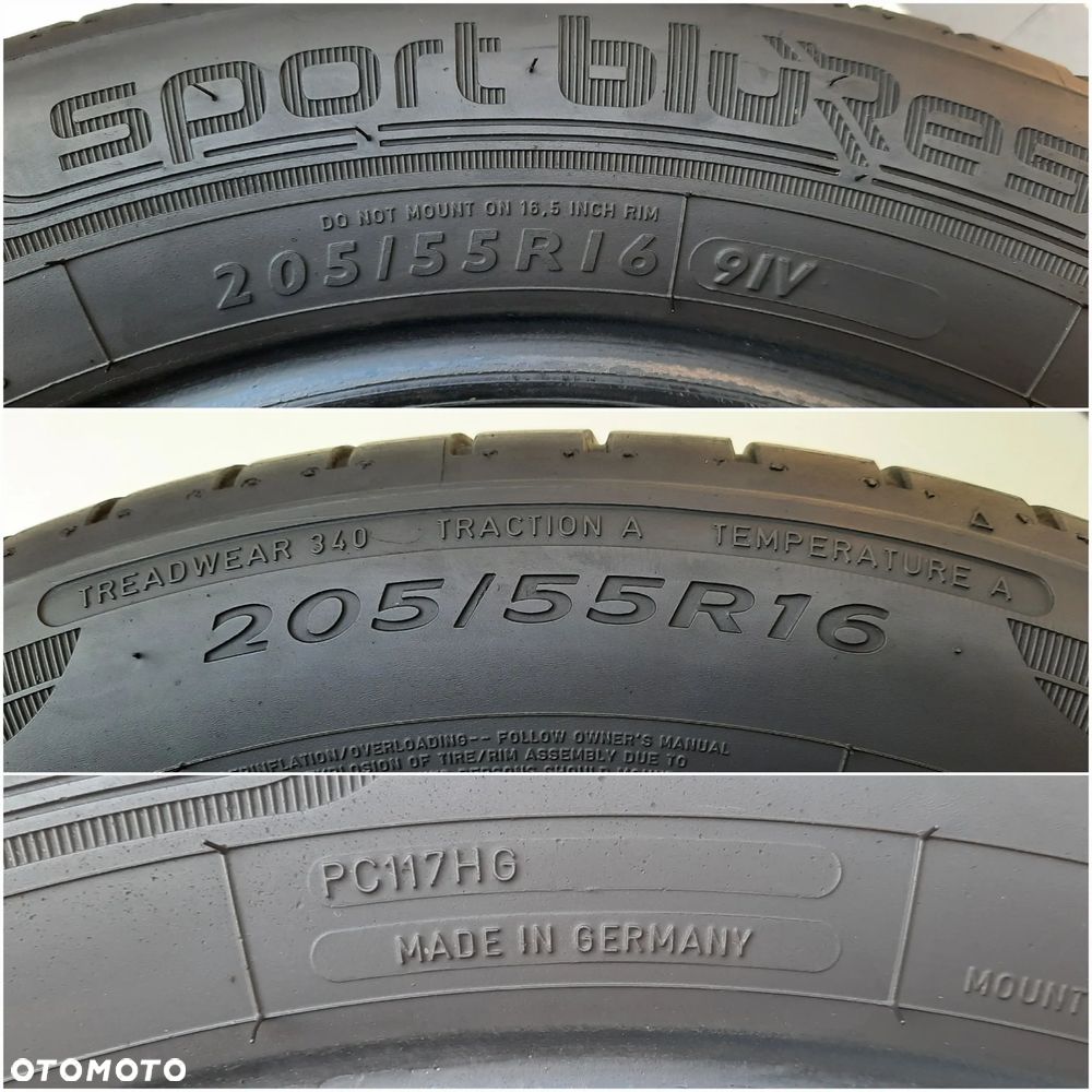 4x opona letnia Dunlop Sport Bluresponse 205/55 R16 91V 2021r. 6,50 mm - 20