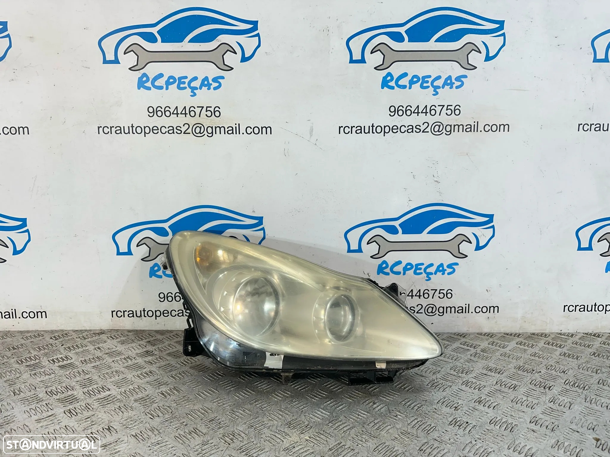 .Otica Farol Direita Original Halogénio 13186384 Valeo GM Opel Corsa D 2006 - 2010 - 3