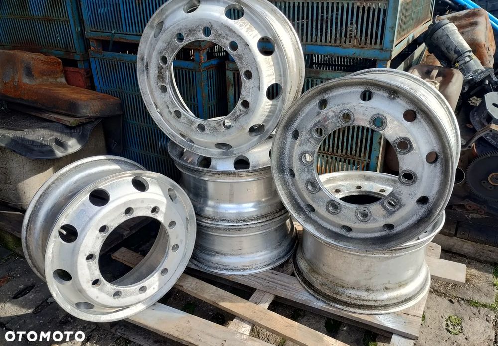 FELGA FELGI ALU ALUMINIOWE ALCOA KOMPLET 9.00 x 22,5 11.75 x 22,5