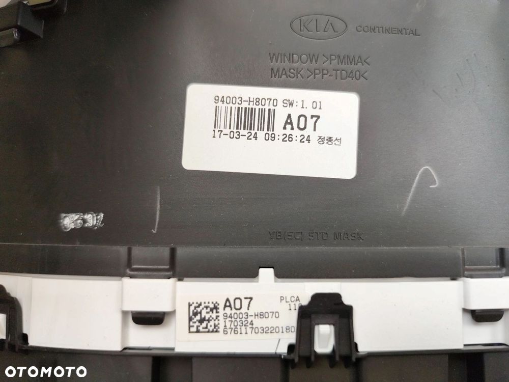 LICZNIK KIA RIO IV (2017-2020) 1.4 16V 100KM 94003-H8070 94003-H8070 - 4