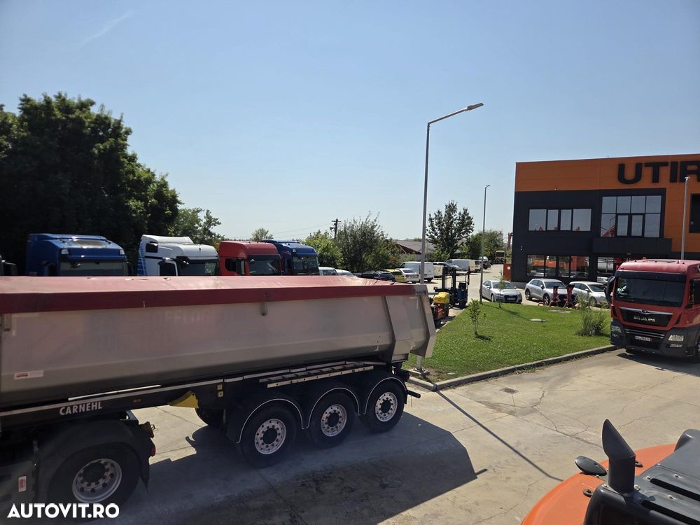 Carnehl Basculabila 28mc, 2021, MASA PROPIE 4,8tone, picioare detasabile,axa liftabila, Carte identitate RAR, RULATA NUMAI IN GERMANIA, jante Aluminiu, axe BPW, CA NOUA, anv 80% ok, cilindru HYVA, prelata, , posibilitate leasing 4 ani-PROMOTIE 21.900 EUR+Tva - 27