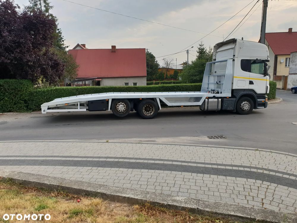 najazd ZABUDOWA SCANIA autolaweta kunice - 7