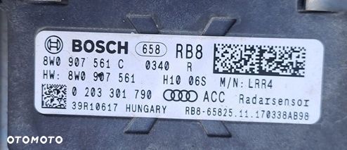 audi a4 b9 a5 f5 8w radar distronic acc prawy przód 8w0907561c 8w0907574 - 2