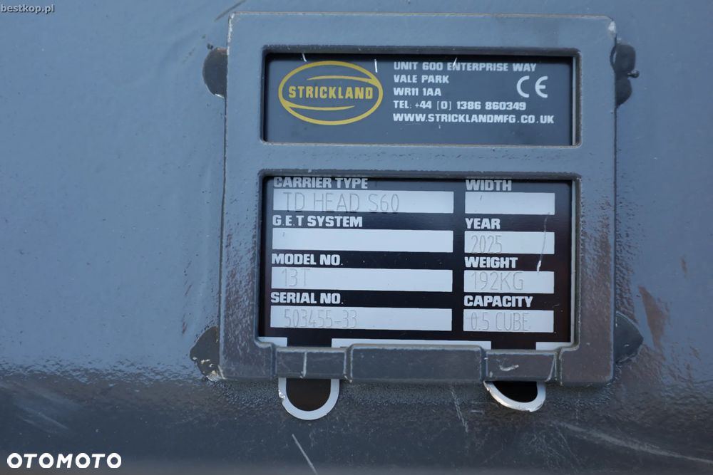 S60 Łyżka skarpowa hydrauliczna Strickland S60 0.8m3 200cm - 20