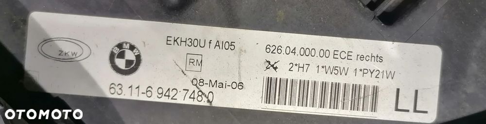 BMW E90 E91 06r LAMPA PRAWY PRZÓD PRZEDNIA 6942748 EUROPA - 5