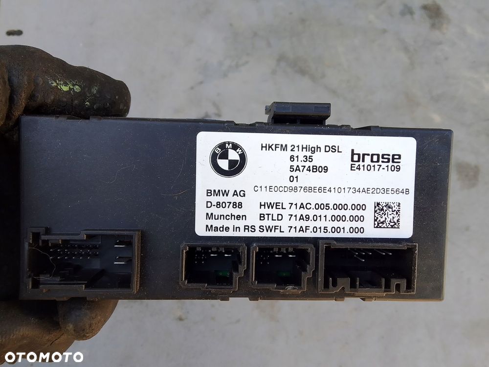 moduł klapy bagażnika bmw ix i20 5a74b09 - 2