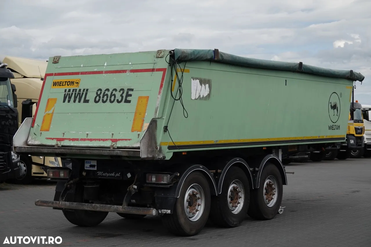 Wielton BASCULATOR 23 M3 / CAMION DIN ALUMINIU / AXĂ RIDICATĂ - 8