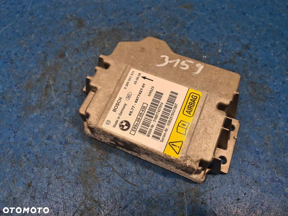BMW 116I E87 SENSOR AIRBAG 6977427-01 SCHWARZ 2  668 - 5
