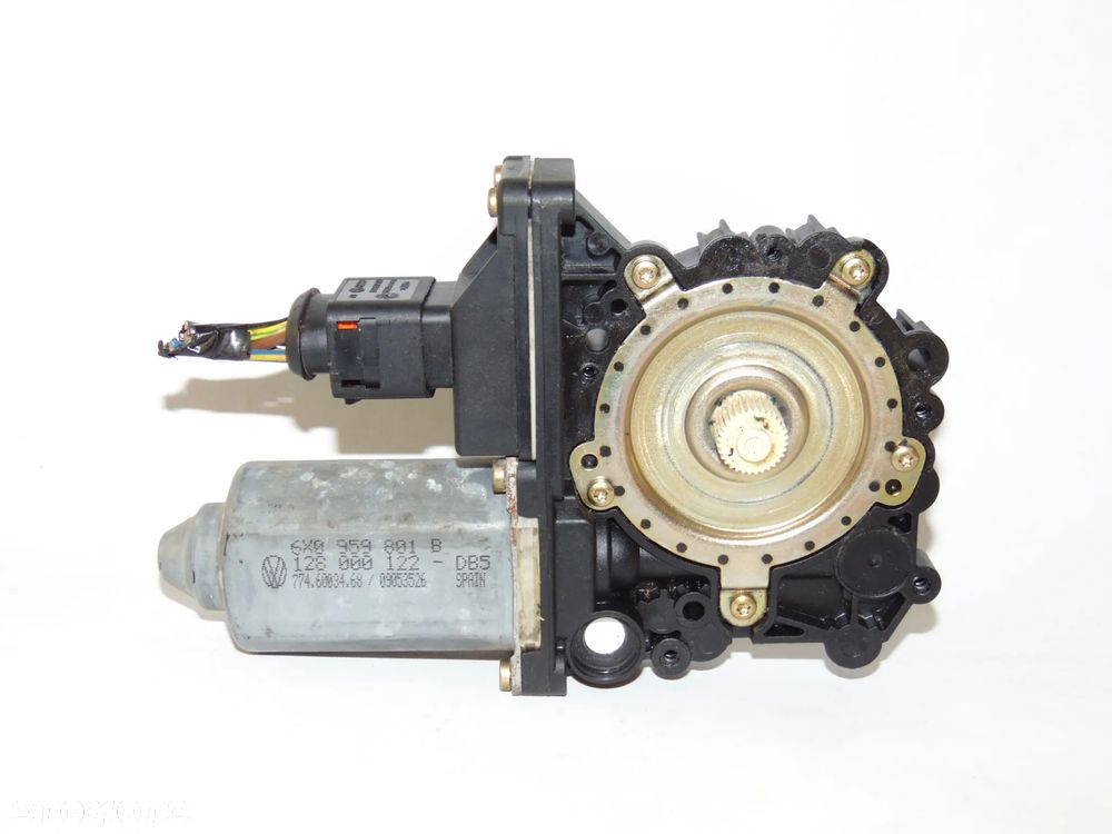 ORYGINAŁ silniczek podnośnik mechanizm szyby pasażera prawy przód przedni 6X0959801B VW Volkswagen Lupo Seat Arosa 97-05r - 1