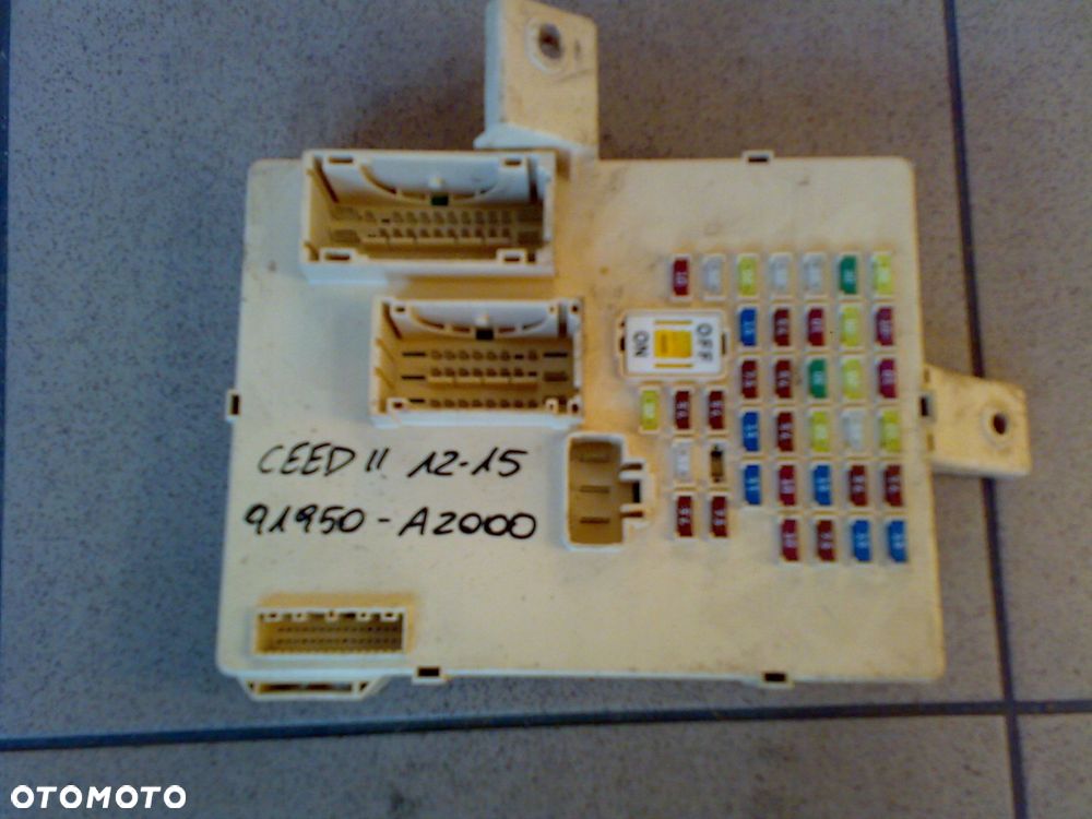 kia ceed ii 2012 2016 moduł bsi skrzynka bezpieczników 91950-a2000 - 1