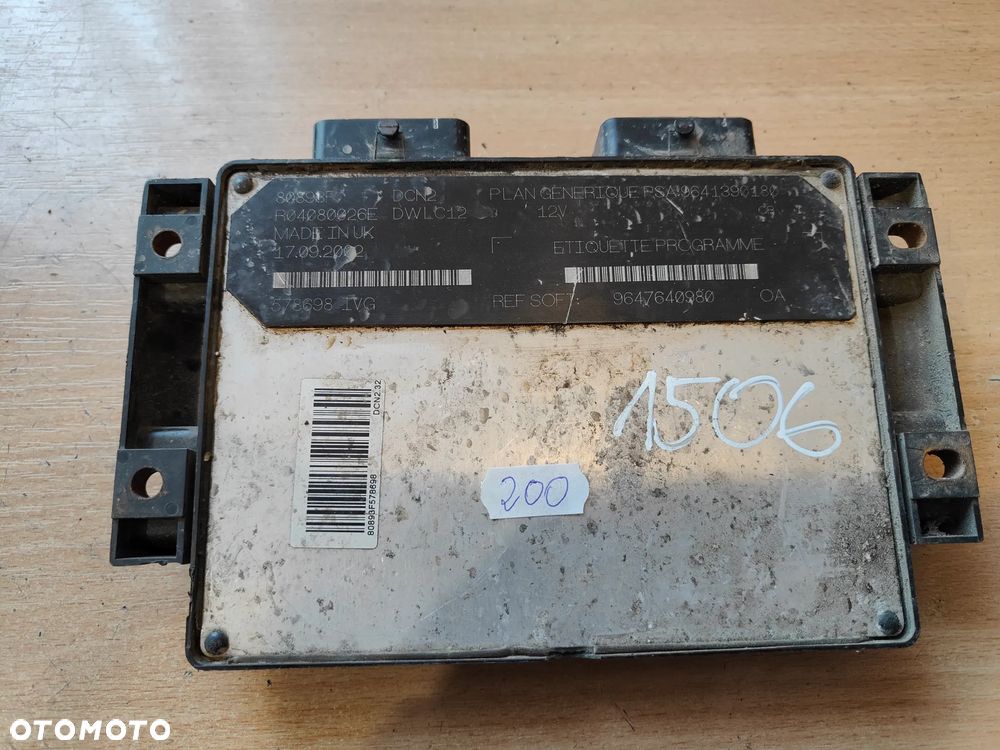Sterownik silnika PSA Peugeot 9647640980 - 4
