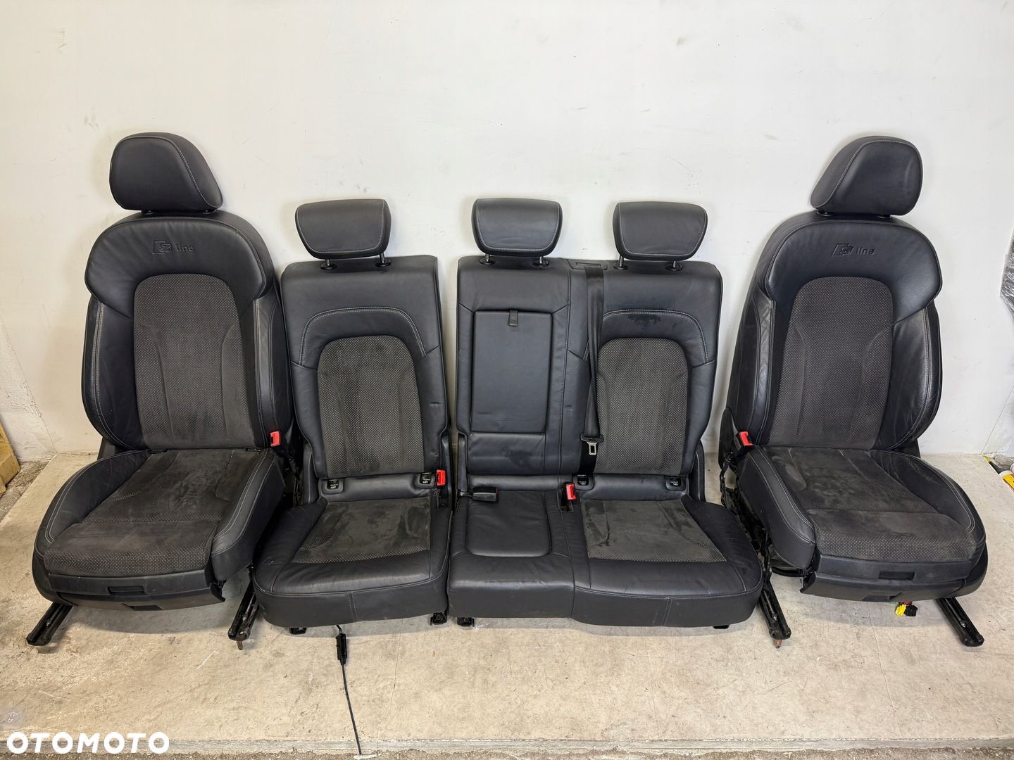 KOMPLET FOTELI FOTELE AUDI Q5 8R S LINE ELEKTRYCZNE - 1