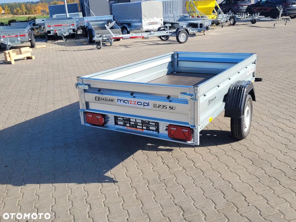 Zaslaw Dostawa Przyczepka samochodowa uchylna DMC750kg 233x132x35cm SOLIDNA I MOCNA! HIT! - 9