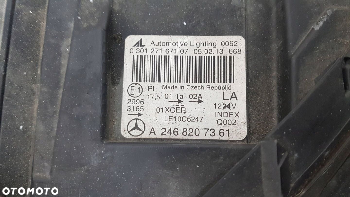 MERCEDES B KLASA W246 LAMPA REFLEKTOR PRZÓD PRZEDNI BI XENON EU - 1