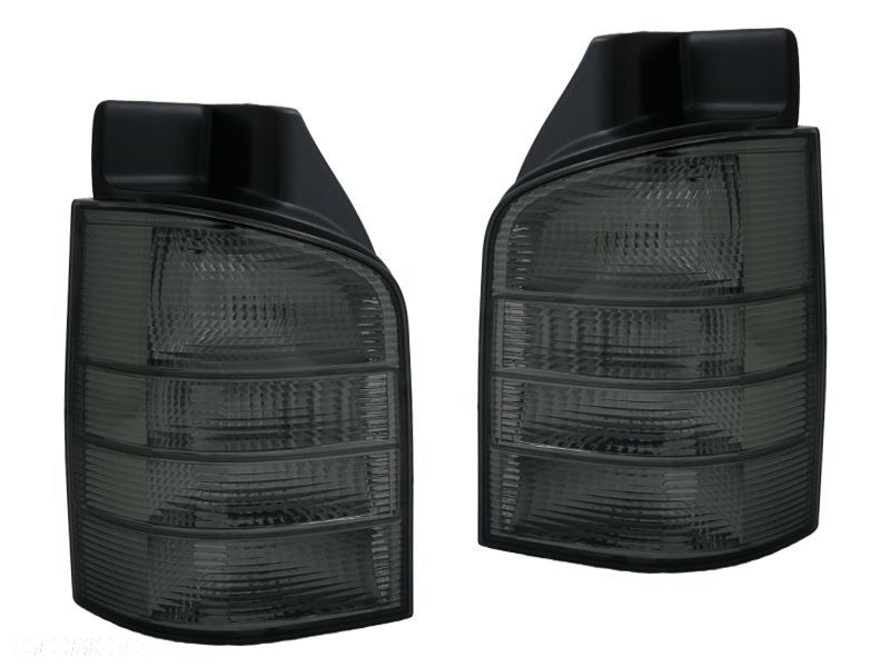 LAMPA TYL KPL VW T5 TRANSPORTER SMOKE BLACK TUNING - 1