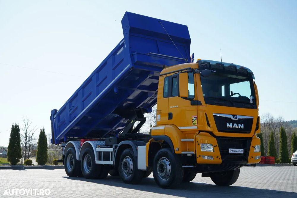MAN TGS 35.500 / 8x4 / BASCULANTE / HYDROBURTA / BORDMATIK / NAVI / 2019 - 7