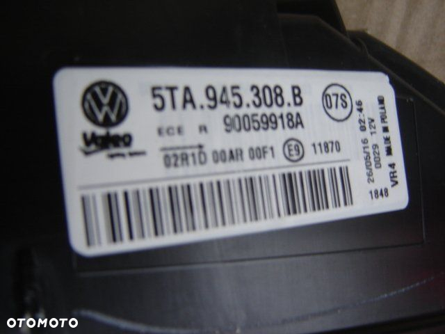 VW TOURAN LAMPY TYŁ LED 5TA NOWY MODEL 2016 NOWE - 2