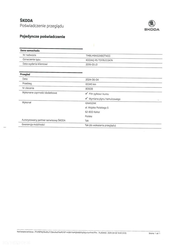 Skoda Kodiaq 2.0 Bi-TDI 4x4 DSG RS - 33