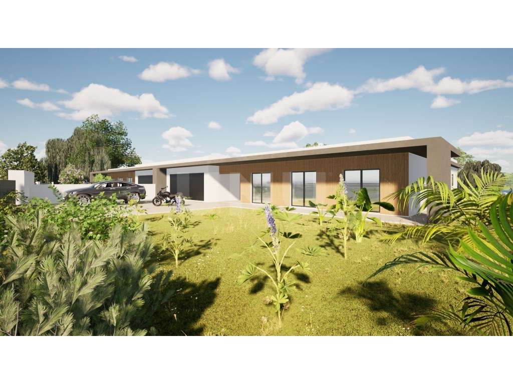 Quinta com moradia moderna térrea c/ piscina e jardim - Grande imagem: 3/39