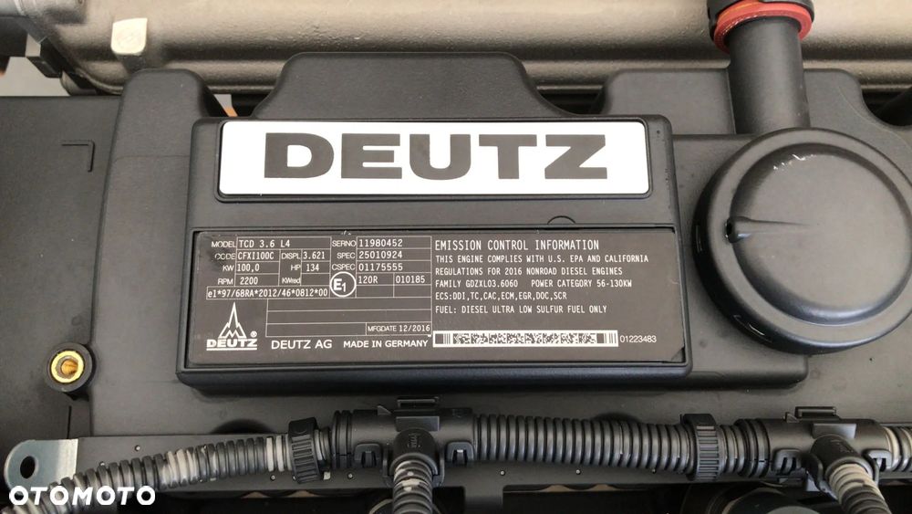 SILNIK Deutz TCD 3.6 L4 100 kW 134 KM NOWY 32113 zł netto - 6