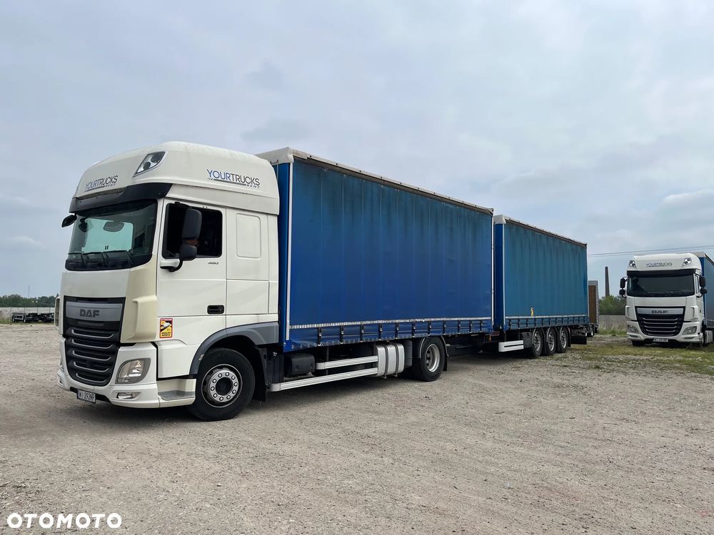 DAF XF 106 460 SSC FA zestaw Fruehauf 118 m3 firanka
