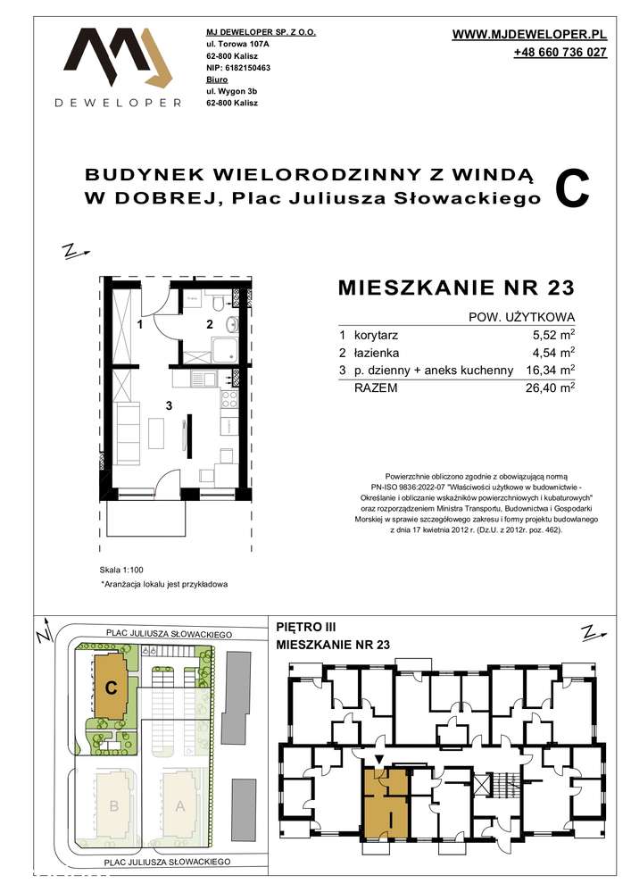 Mieszkanie nr 23 na "Osiedlu Dobre" budynek C