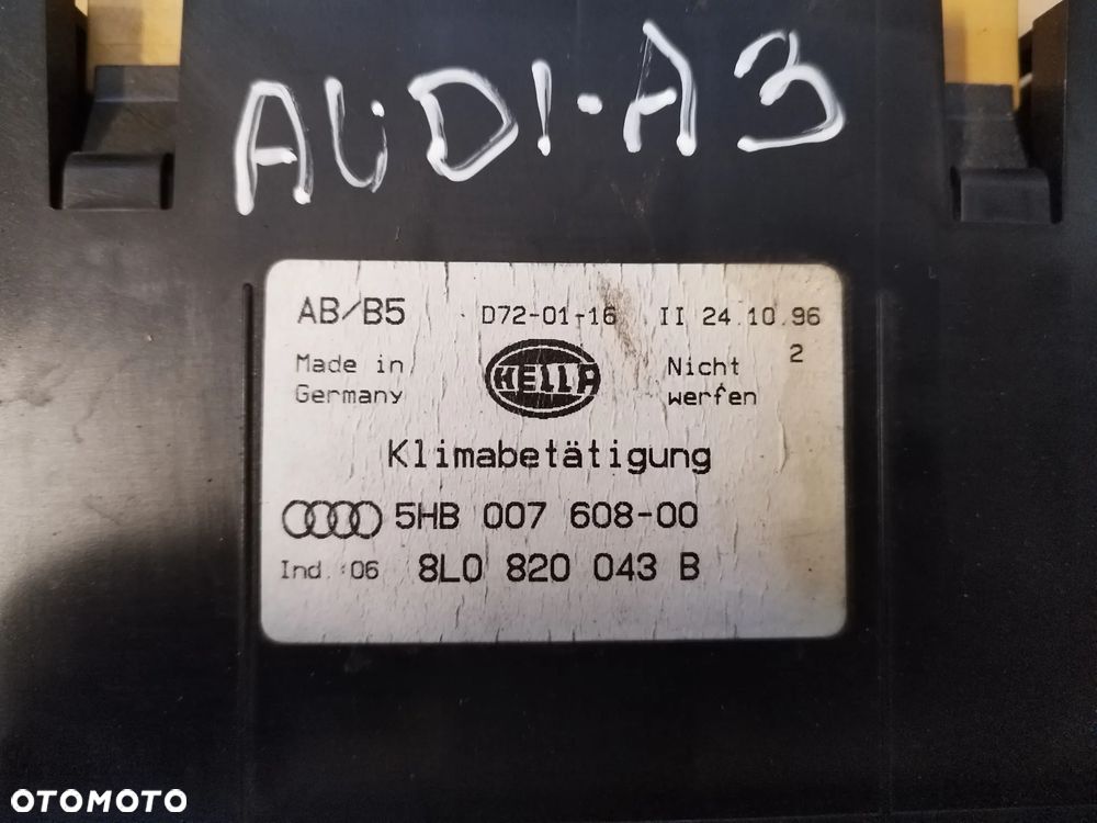 Panel nawiewu klimatyzacji Audi A3 8L 1998r. 8L0820043B - 3
