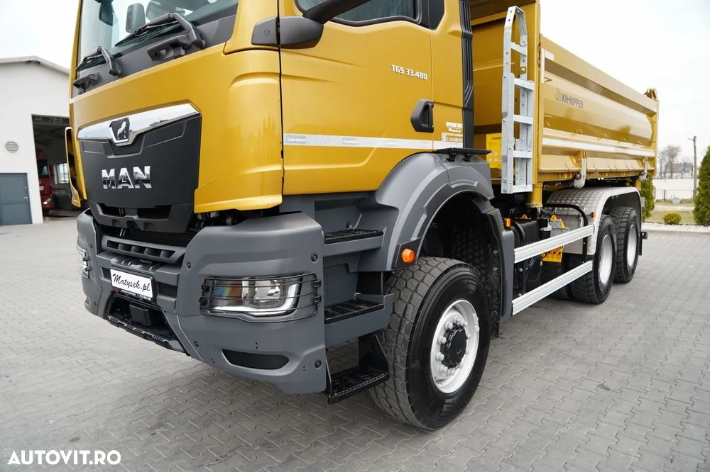 MAN TGS 33.480 / 6X6 / BASCULATOR 3 LATE / BORDMATIC / HYDROBRA / KH KIPPER / AUTOMAT / NOU / DISPONIBIL IMEDIAT / - 20
