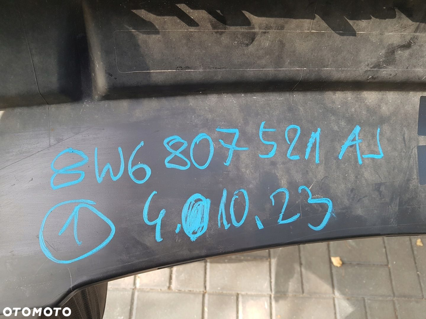 AUDI A5 F5 S-Line spoiler zderzaka tył dokładka dyfuzor 8W6807521AJ - 3