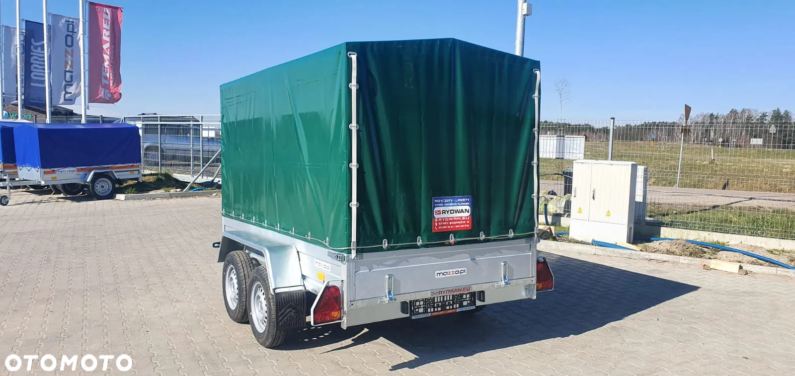 Rydwan Dostawa przyczepa spawana 265x145x150cm stelaż i plandeka DMC750kg MOCNA I SOLIDNA - 11