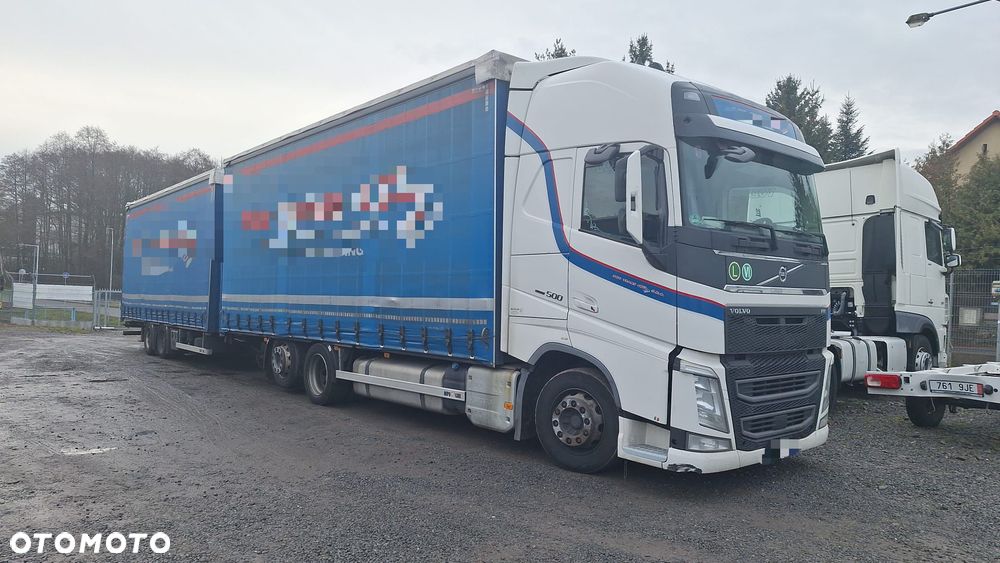Volvo 500 FH4 Tandem 6x2 + Przyczepa Firanka 7.8+7.8 Zestaw Przestrzenny 120m3 - 3