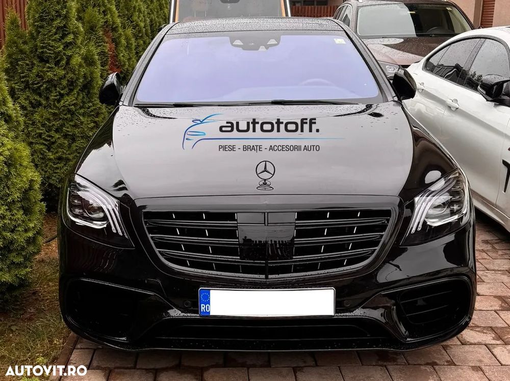 Grila Mercedes S-Class W222 (2013-2020) Black Facelift Design - 5