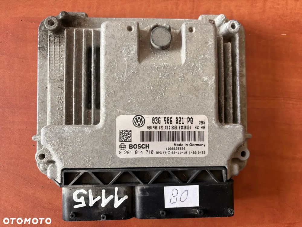 STEROWNIK KOMPUTER ECU SILNIKA SKODA OCTAVIA 2.0 0281014710 03G906021PQ - 1