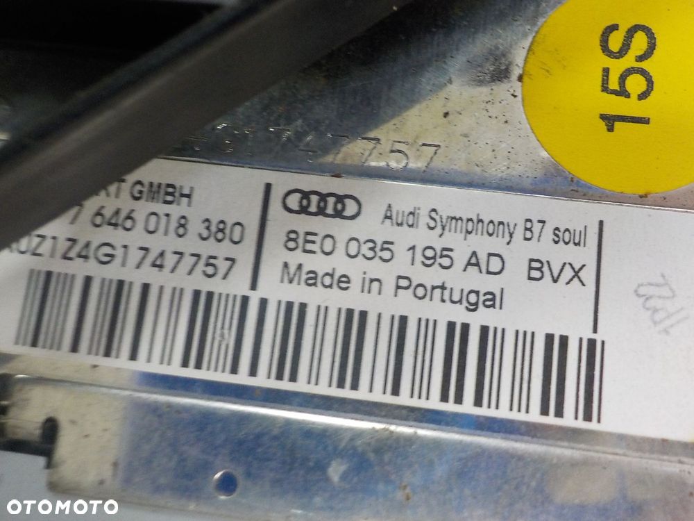 AUDI A4 B7 KONSOLA ŚRODKOWA 8E0035195AD 8E0820043BM - 4