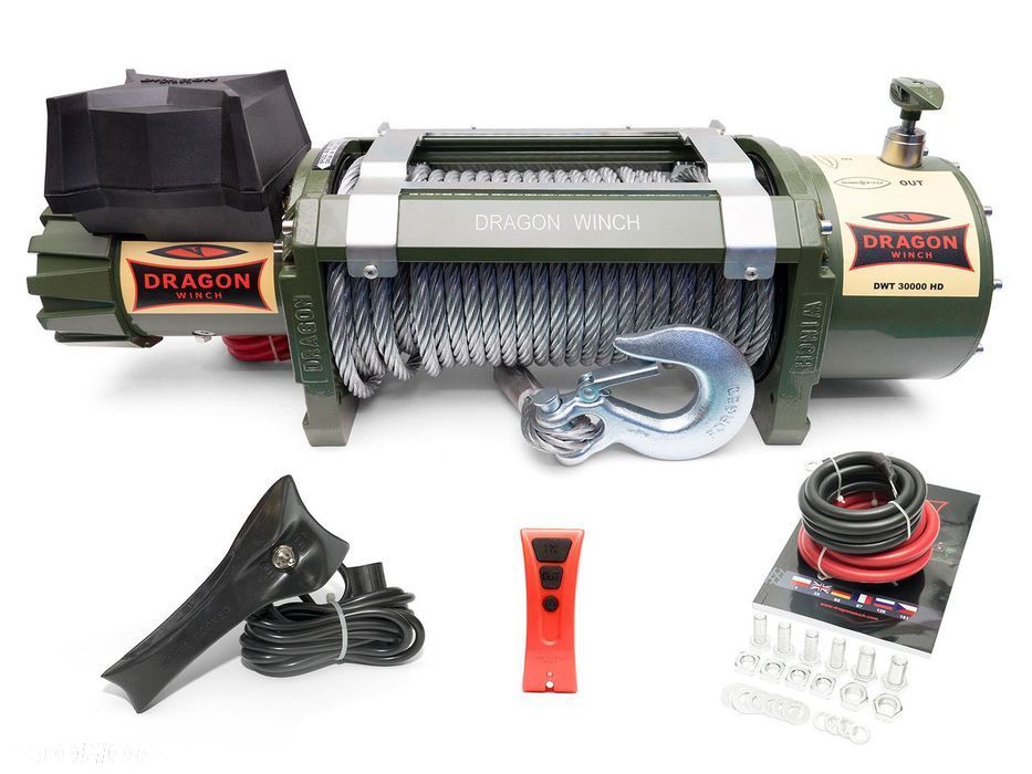 Wyciągarka elektryczna 24v 13,6T Dragon Winch Truck DWT 30000 HD