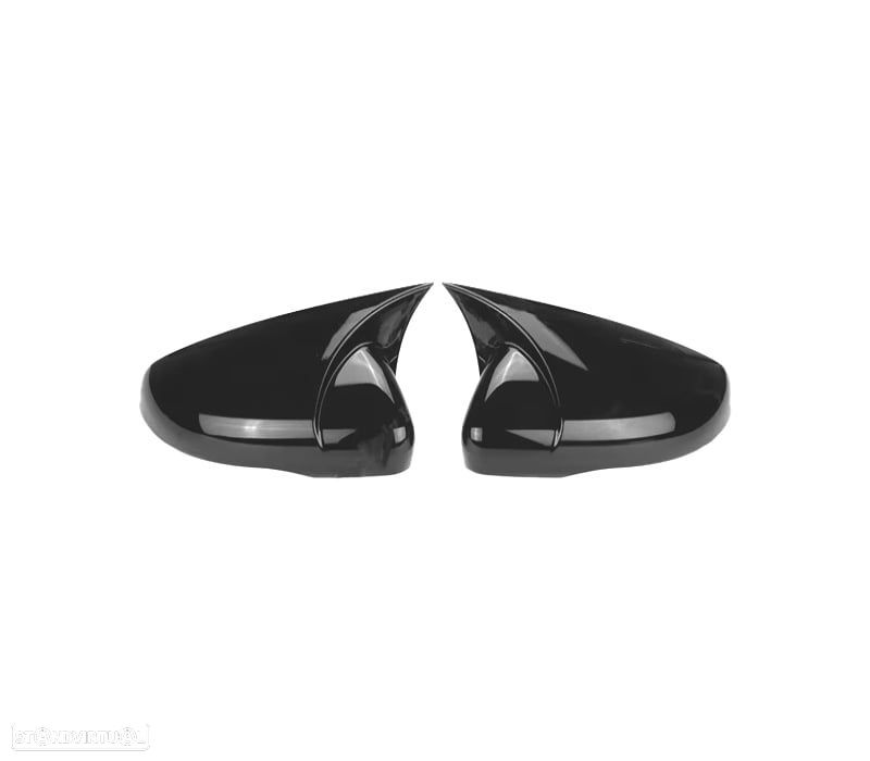 CAPAS DE ESPELHOS VOLKSWAGEN VW POLO 21- PRETO BRILHANTE - 2