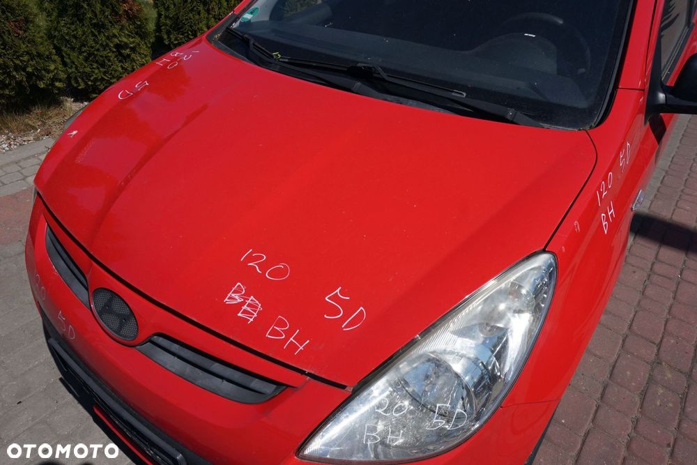 MASKA ZDERZAK BŁOTNIKI LAMPY I20 I BH  HYUNDAI 2008-2012 CZERWONY PRZÓD KOMPLETNY - 4