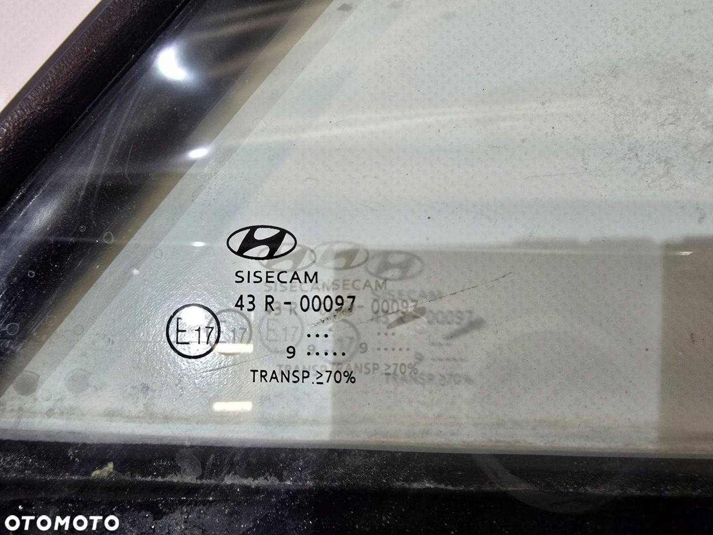 SZYBA KAROSERYJNA TYŁ PRAWY HYUNDAI I20 II HB 19r 43R-00097 - 2