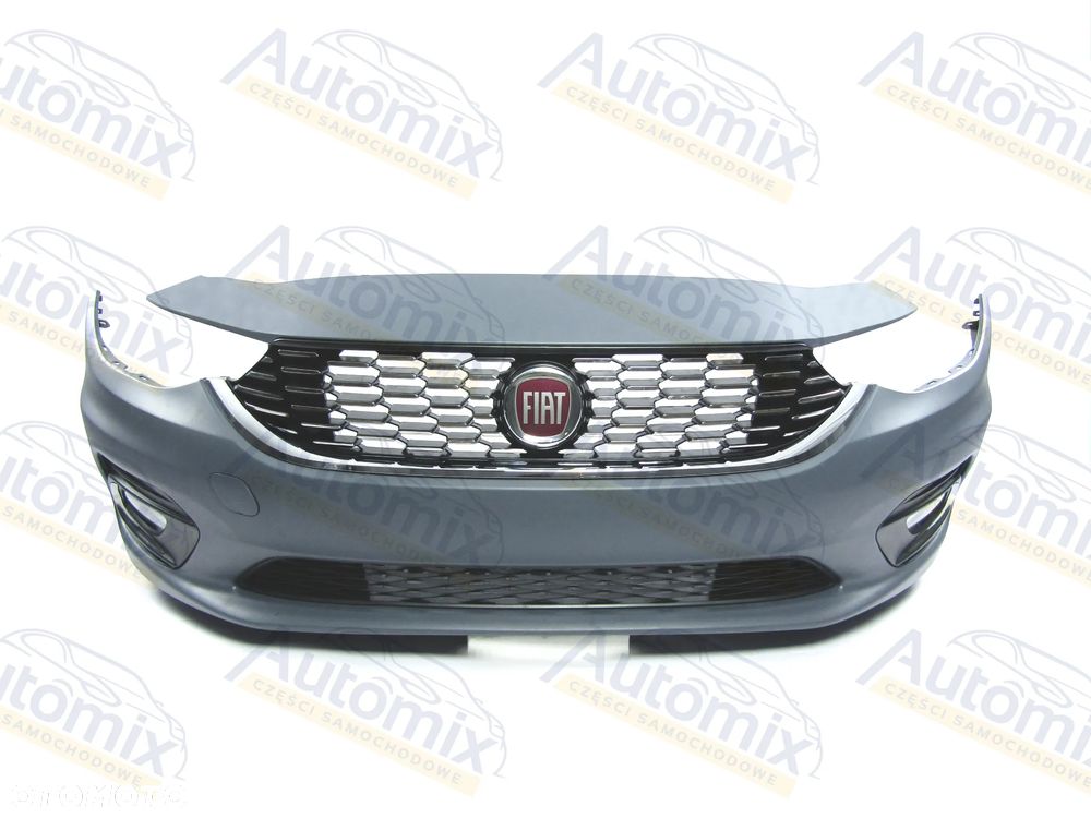 Zderzak przedni Fiat Tipo SDN 16 - 20 Atrapa + kratki + halogeny Komplet ! - 8