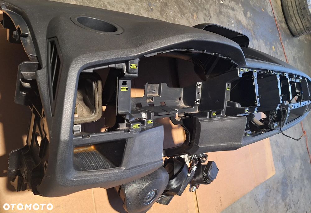 VW T6 TRANSPORTER DESKA ROZDZIELCZA KONSOLA AIRBAG PASY KOMPLET ORYGINAŁ - 4