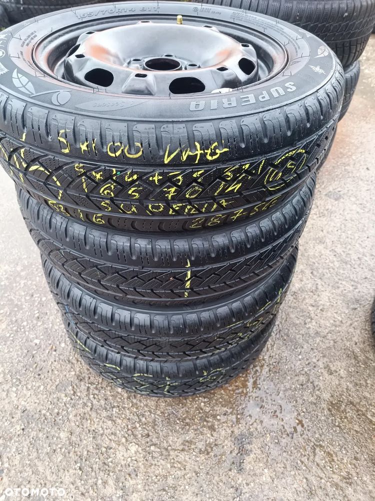 5x100 Felgi Stalowe Stal 14 Koła Letnie Całoroczne SKODA FABIA PRAKTIK ROOMSTER RAPID SEAT IBIZA CORDOBA TOLEDO IV 4 VW FOX POLO Legnica ALU-RAD 165/70 5,5-6,5mm - 2