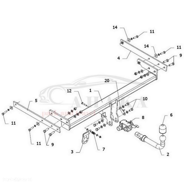 Hak Holowniczy Automat Do Ford Kuga 2008-2013 - 3