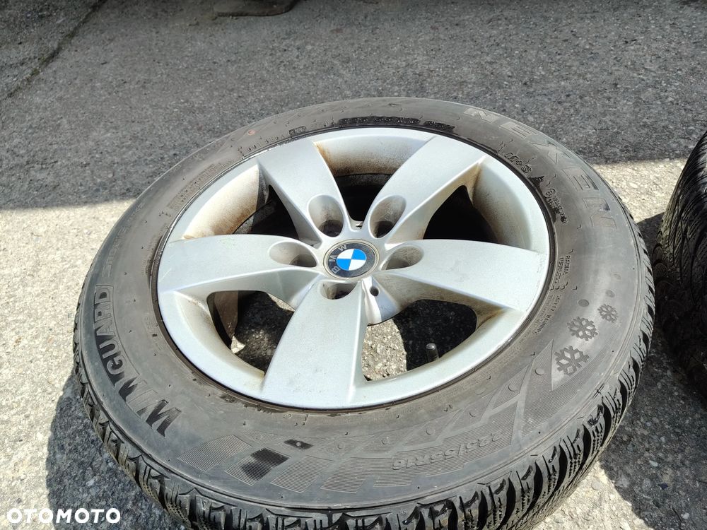 BMW E60 E61 Org Felgi ALUMINIOWE Alusy KOŁA 5X120 7J ET20 4x Nexen 16 Opony Zimowe - 8