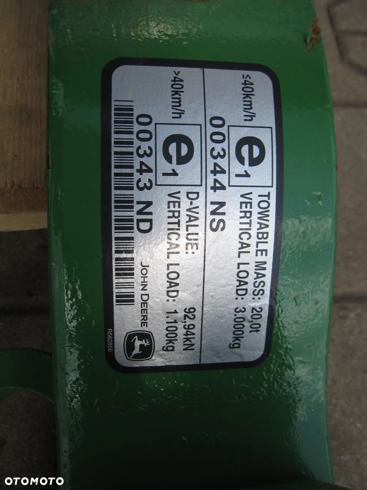 John Deere K80 belka dolna listwa zaczepu bolec R572142 - 5